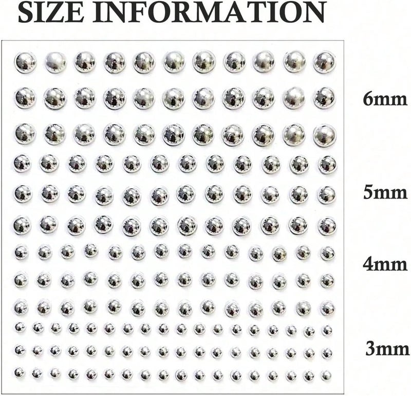 JFORYOU Fake Eyebrow Ring Fake Lip Labret Studs Replacement Balls Spike with 100pcs Sticker Non-Piercing Body Jewelry Fake Skin Piercing - Image 2